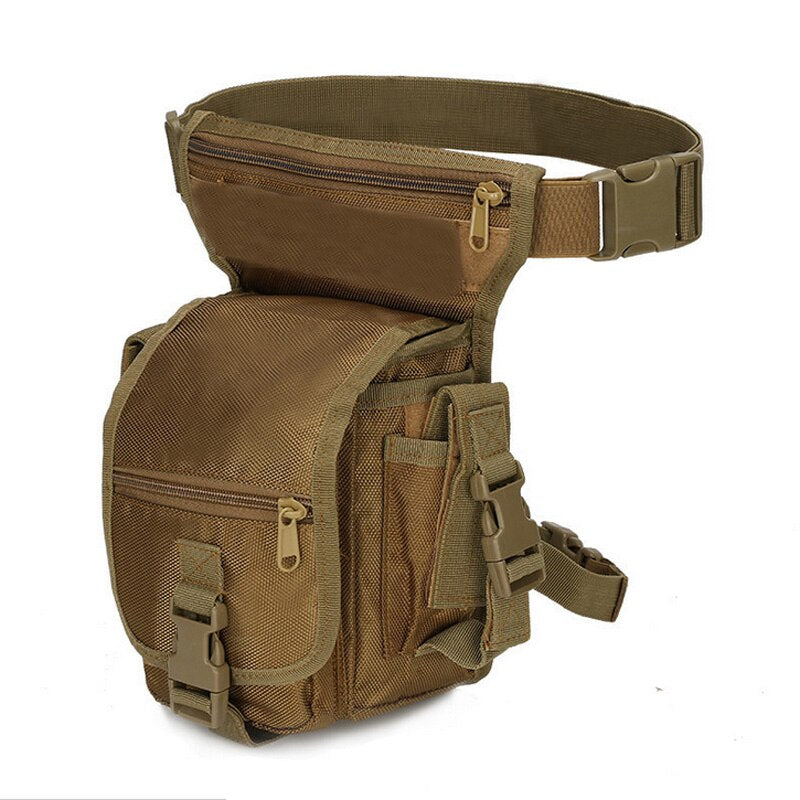 Tactical Drop Leg Bag Waist Belt Bag Military Drop Leg Pouch Nylon Molle Pack Men Climbing Hunting Camouflage Bag