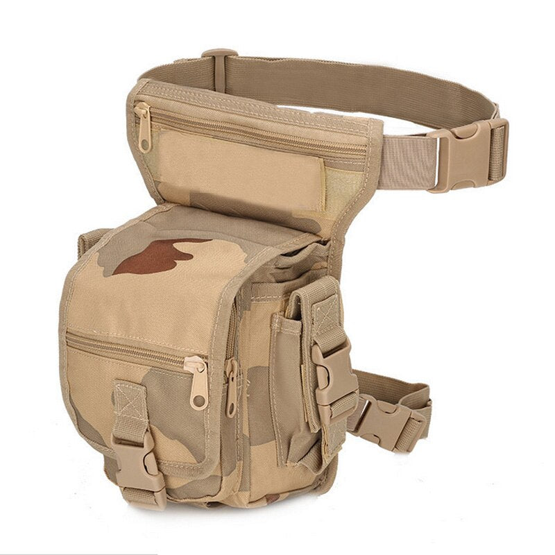 Tactical Drop Leg Bag Waist Belt Bag Military Drop Leg Pouch Nylon Molle Pack Men Climbing Hunting Camouflage Bag