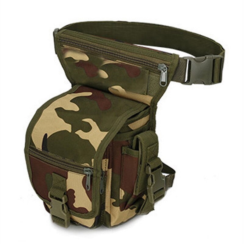 Tactical Drop Leg Bag Waist Belt Bag Military Drop Leg Pouch Nylon Molle Pack Men Climbing Hunting Camouflage Bag