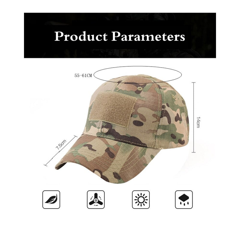 Outdoor Camouflage Baseball Cap Special Forces Bonnie Hat Masculino Dad Sports Hat Trucker Fishing Tactical Camo Hat Army Cap