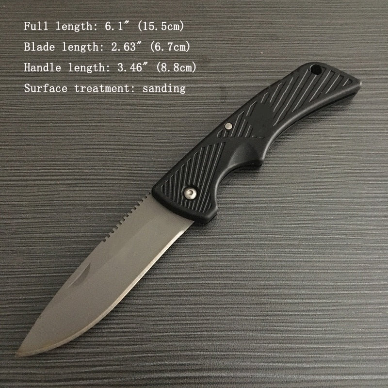 Pocket GB Tactical Folding Knife 8Cr13MoV Blade Rubber Handle Outdoor Survival EDC Knives Camping Hunting Sharp Tool for Gifts